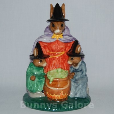 Royal Doulton Bunnykins Bunnys Galore Australia DB293 Witches Cauldron Bunnykins